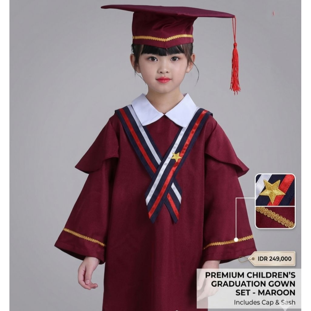SERAGAM PROFESI ANAK baju toga wisuda costum tk sd premium model korea