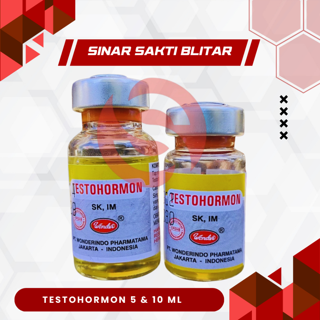 TESTOHORMON 5 DAN 10 ML - Hormon Burung, Ternak, Ayam, Kelinci