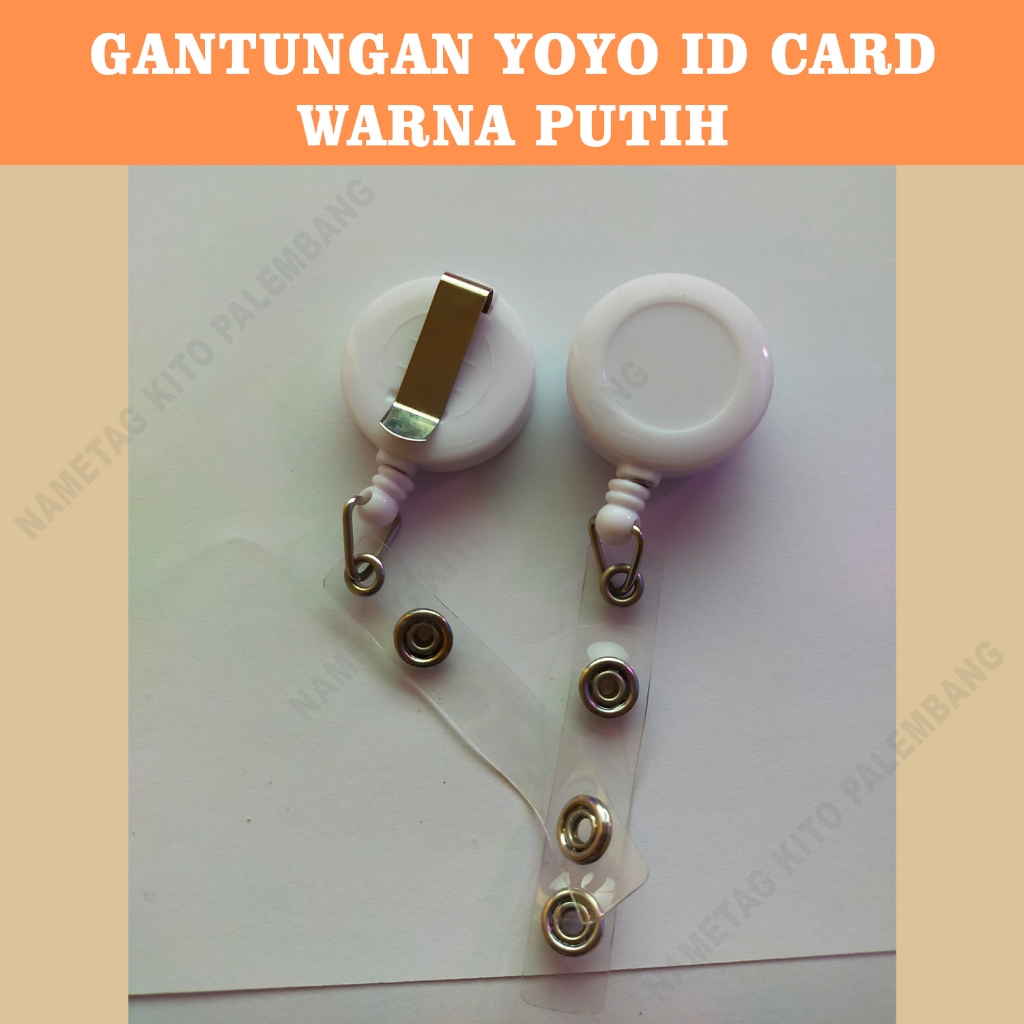 Yoyo Id Card Warna Putih Pesan Satuan || Yoyo Id Card Satuan Warna Putih