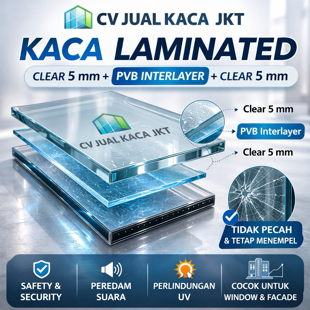 Kaca Laminated Kanopi