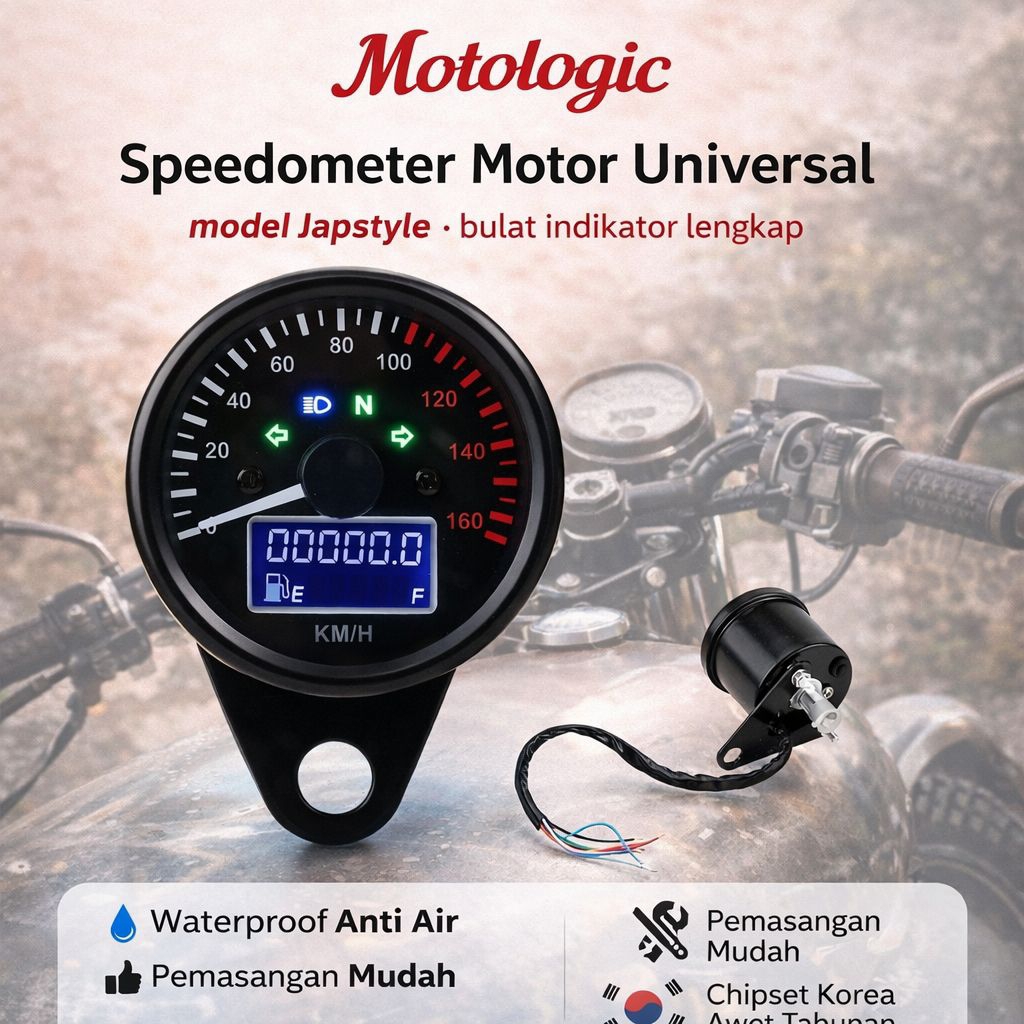 speedometer spidometer bulat cb rxking tiger universal all motor