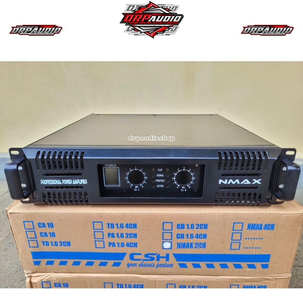 Box Power Amplifer Rakitan Nmax Hitam Model Built Up Bahan Super Tebal