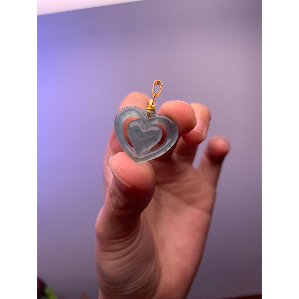 Bukan untuk dijual..Giok Alam Asli 100% Grade A, Kalung Liontin Giok Hijau Premium untuk Pria Wanita