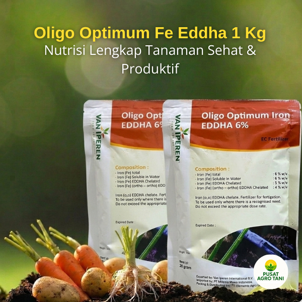Oligo Optimum Fe Eddha 1 Kg Pupuk Mikro Tamanan Hijau Segar Pertumbuhan Sehat