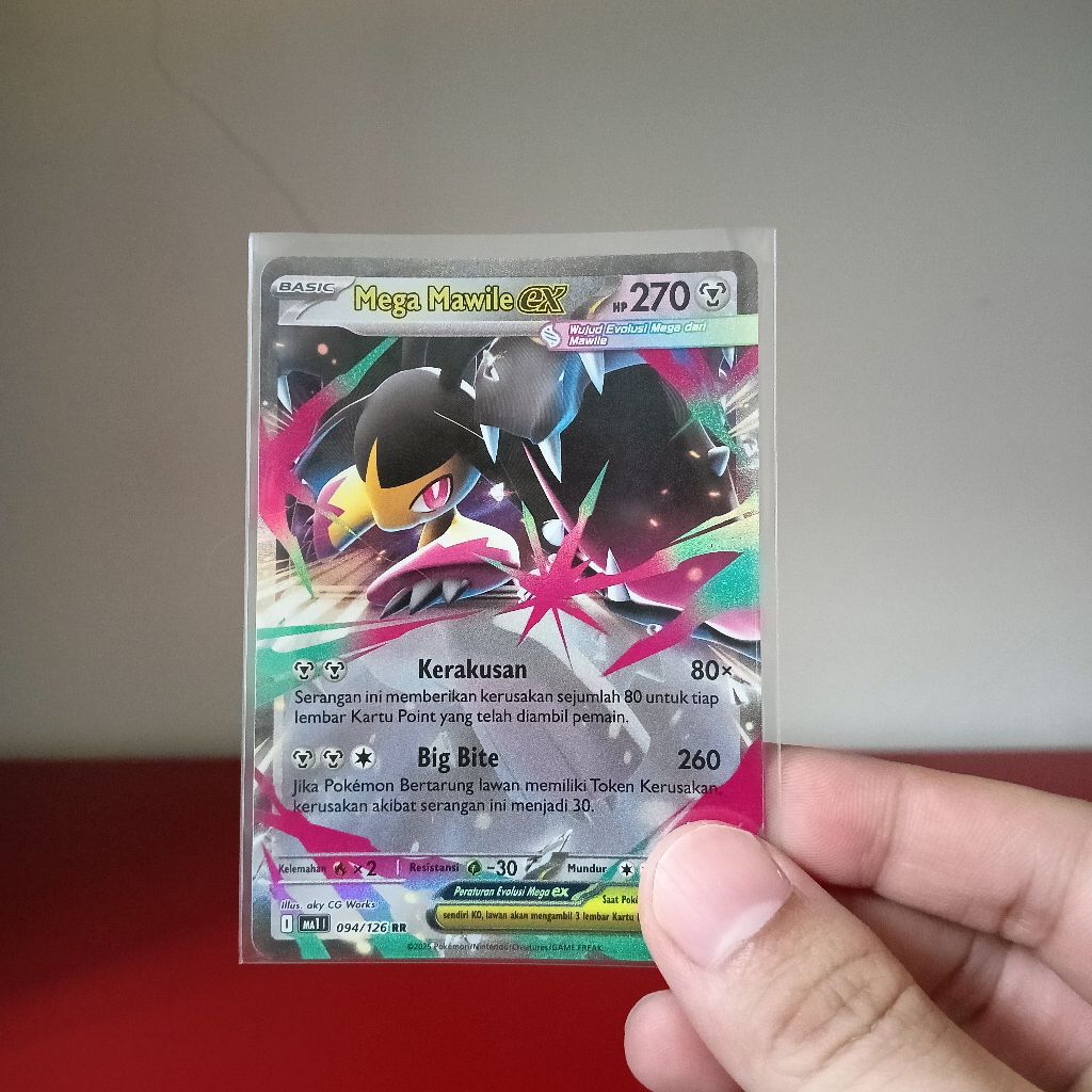 Mega Mawile ex (094/126 RR) dari booster Evolusi Mega