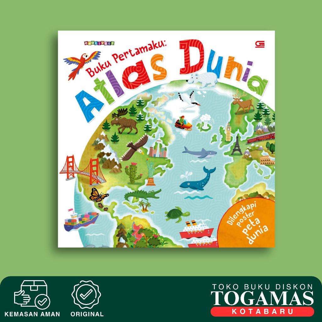 Buku Pertamaku: Atlas Dunia - Miles Kelly - Buku Anak-Anak Original