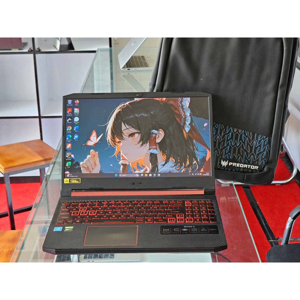 ACER Nitro AN515 54 intel Core i7 Gen 9 Ram 8 GB SSD 256 GB HDD 1 TB Nvidia GTX 1660 Ti Vram 6 GB 14