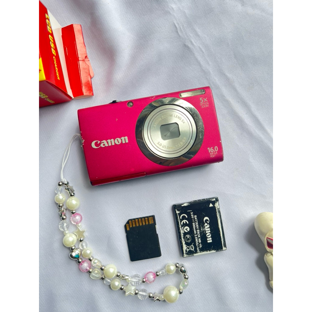 Kamera digicam Canon Powershot A2300 Pink Fulset Orian