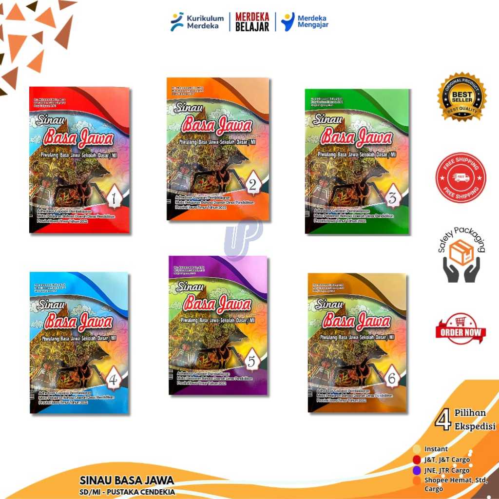 SINAU BASA JAWA KELAS 1,2,3,4,5,6 KURIKULUM MERDEKA SD/MI (PENERBIT: PUSTAKA CENDEKIA)