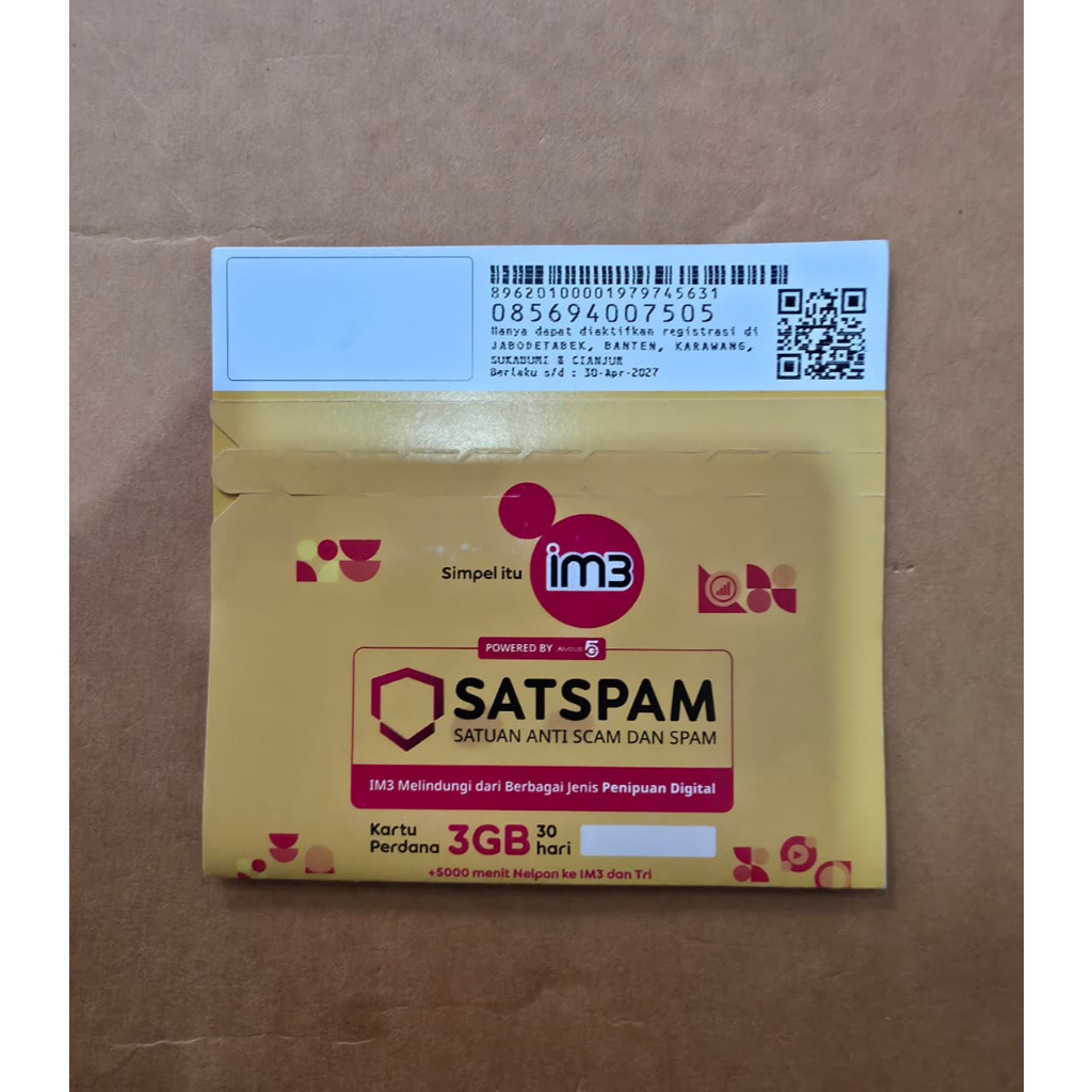 KARTU PERDANA IM3 3GB