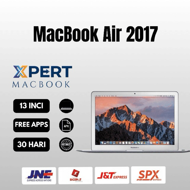 MACBOOK AIR 2017 13” RAM 8 GB SSD 128GB /256 GB