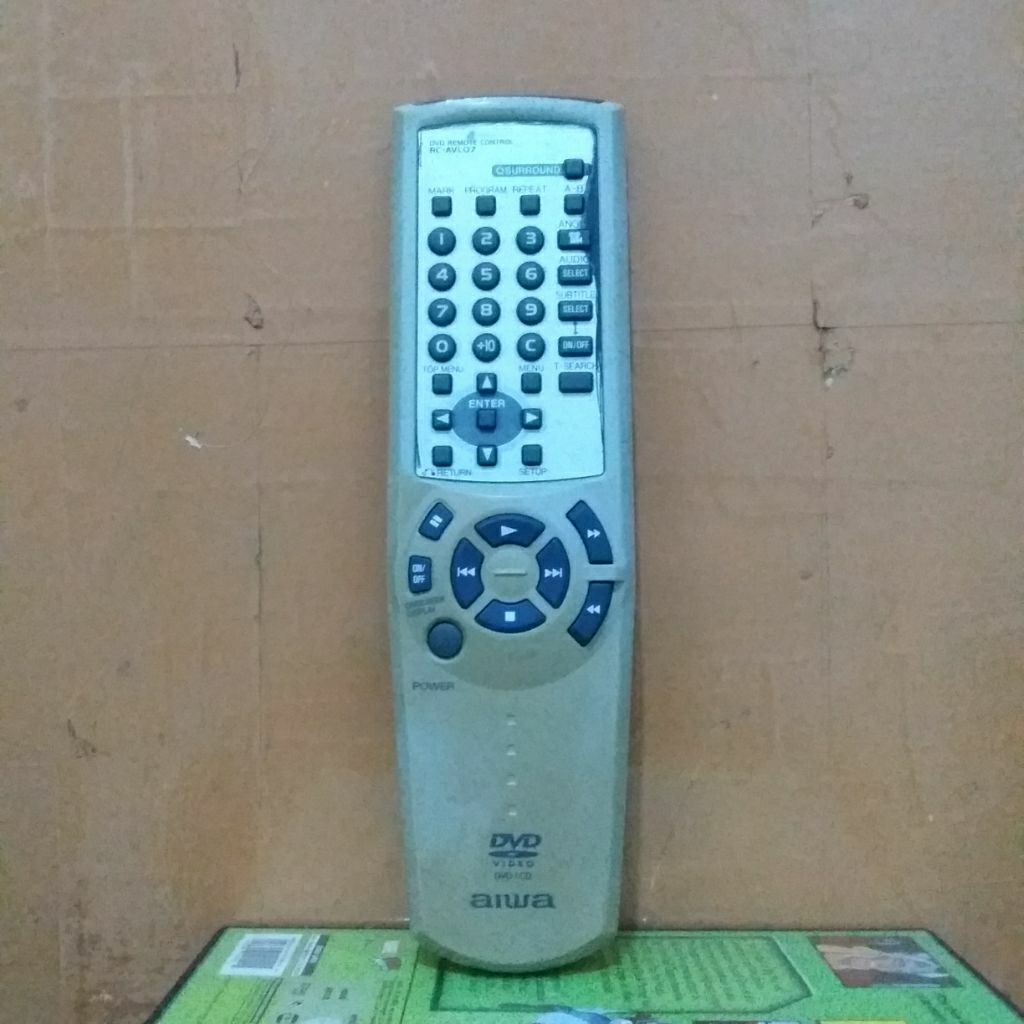 REMOTE DVD CONTROL AIWA SERI RC-AVL07 ORIGINAL