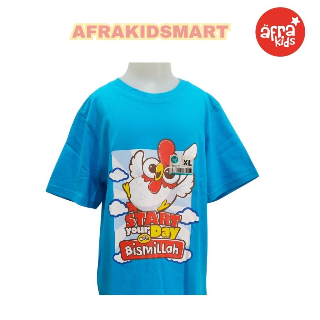 Kaos Afrakids Ukuran XL - Baju Anak Laki-laki Lengan Pendek