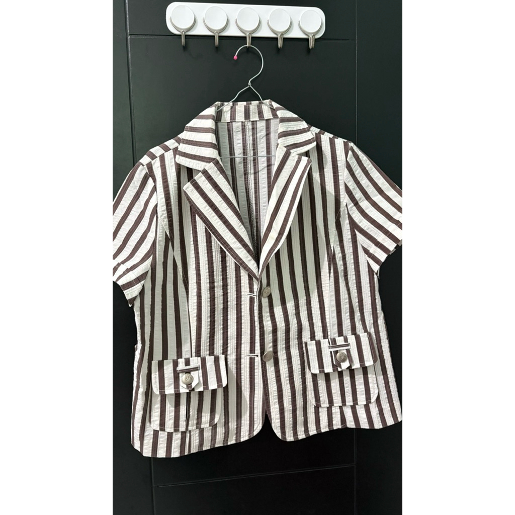 BLAZER GARIS GARIS (PRELOVED)