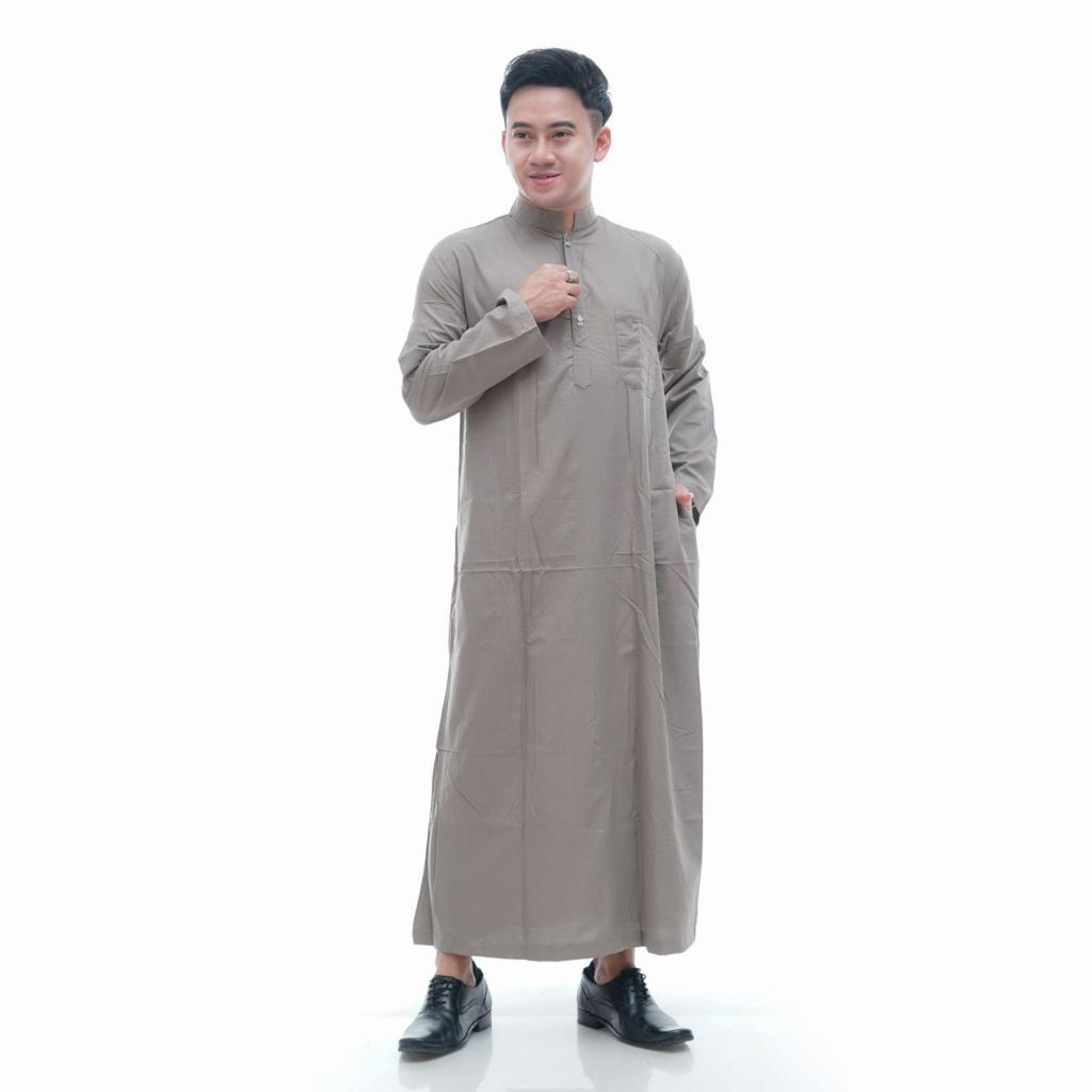 GAMIS PRIA TERBARU RABBANAA DEWASA JUBAH  LAKI LAKI MODEL AL NOOR POLOS