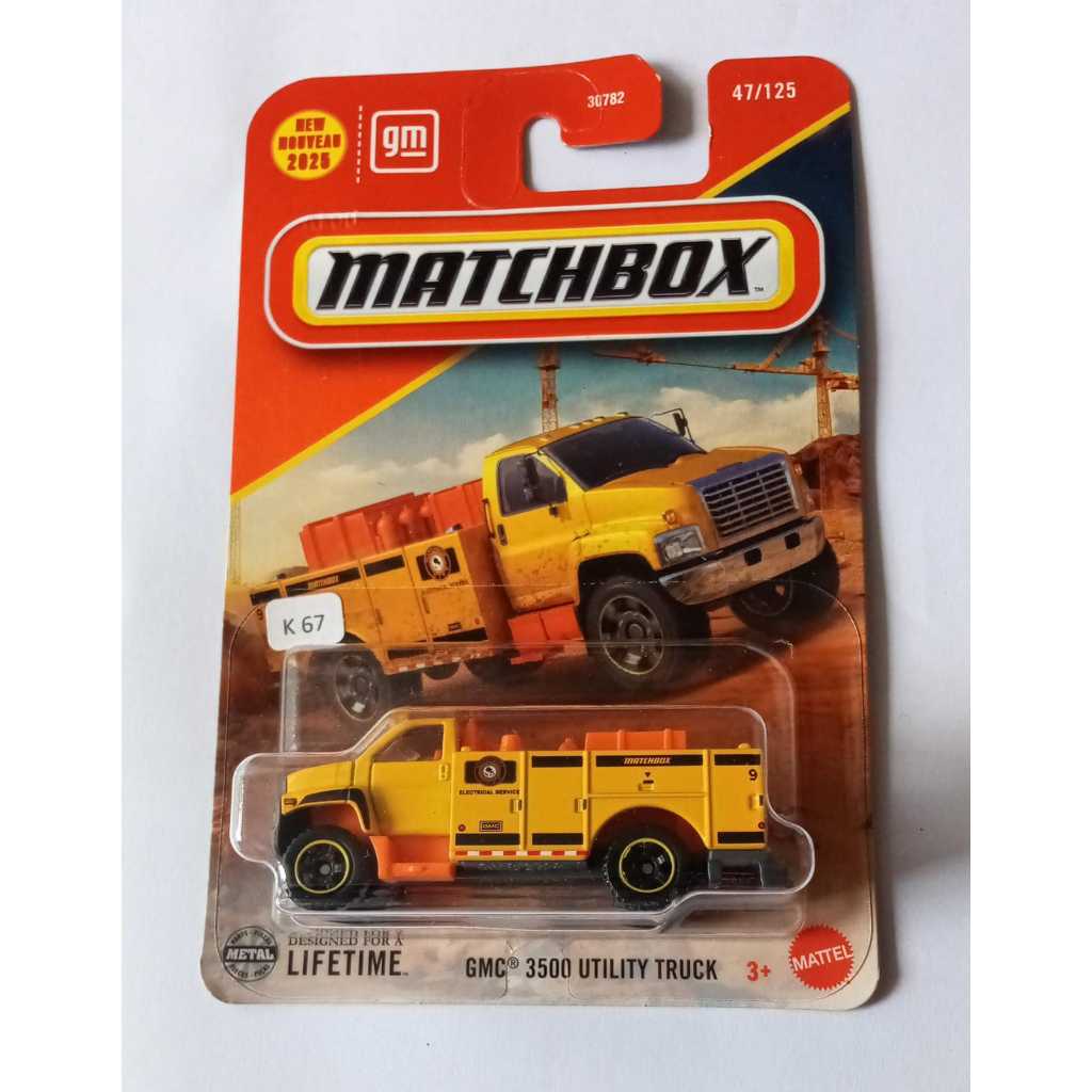 Matchbox - GMC 3500 Utility Truck Yellow New Nouveau 2025