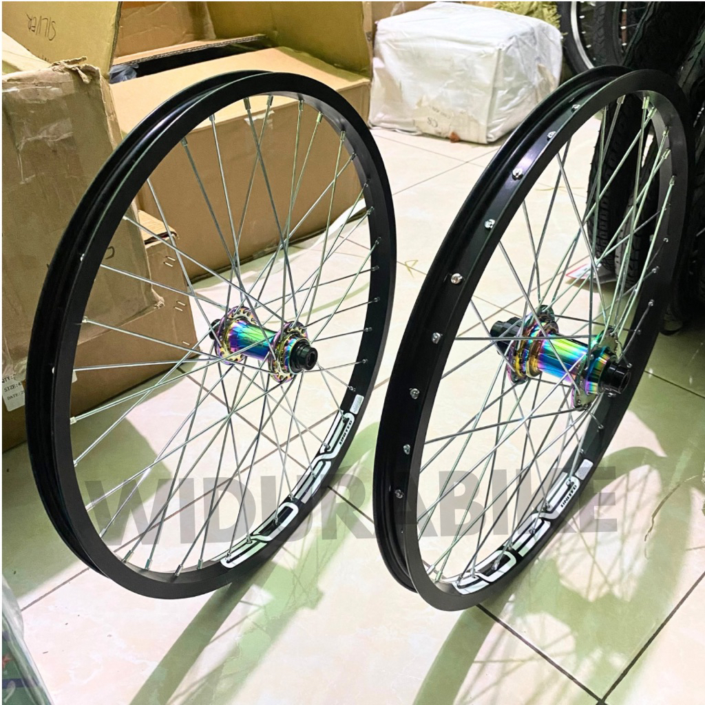 Wheelset BMX 20 United Edge Freehub Oxo HB - 120 Tawon/ Velg bmx United Edge Tawon
