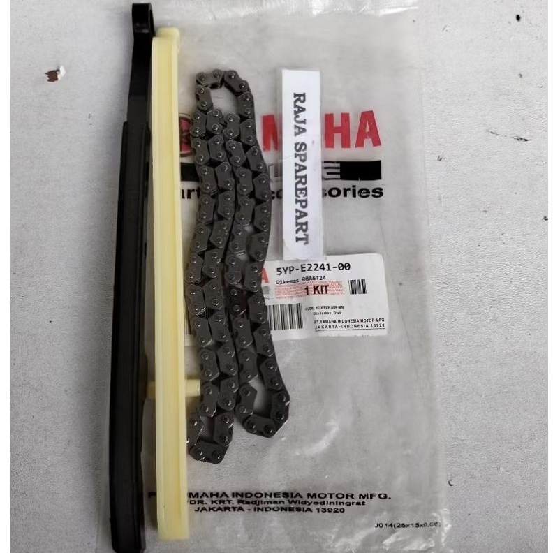 KARET LIDAH TENSIONER+ RANTAI KETENG RANTAI MESIN (5YP)Yamaha Jupiter MX 135 New (2011-2014): Jupite