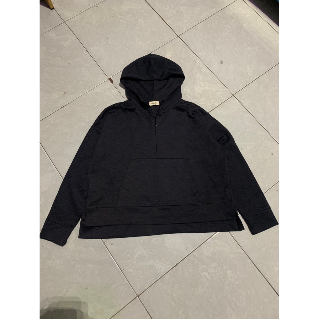 hoodie halfzip scuba