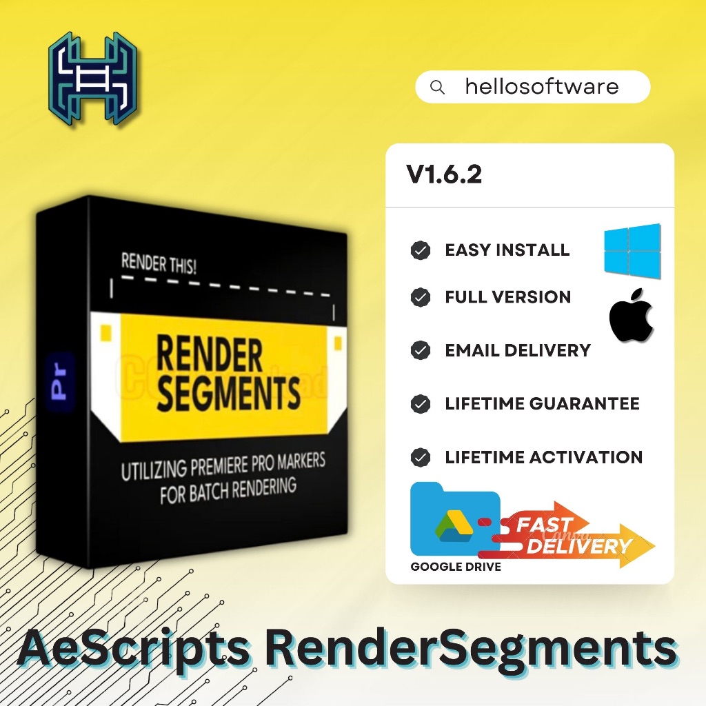 (WIN/MAC) AeScripts RenderSegments v1.6.2 Full Version (Versi Terbaru)