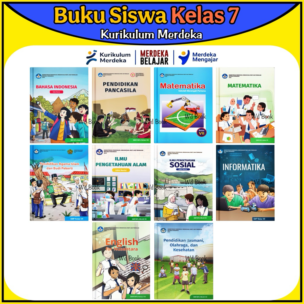 [ Resmi Diknas ] Buku Paket Pelajaran Siswa Kelas 7 Smp Kurikulum Merdeka Kelas 1 Smp Kurmer
