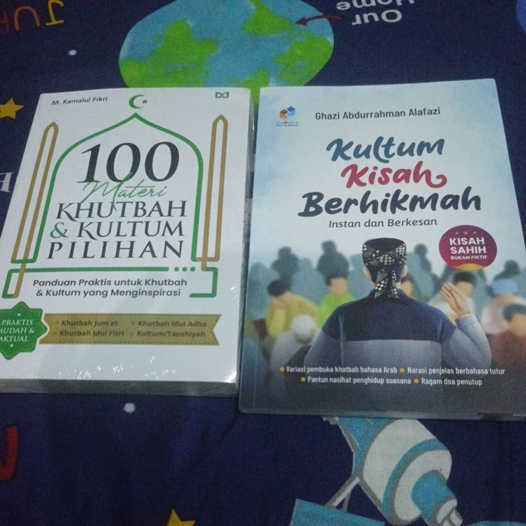 Paket 2 buku kultum kisah berhikmah & 100 materi khutbah dan kultum pilihan