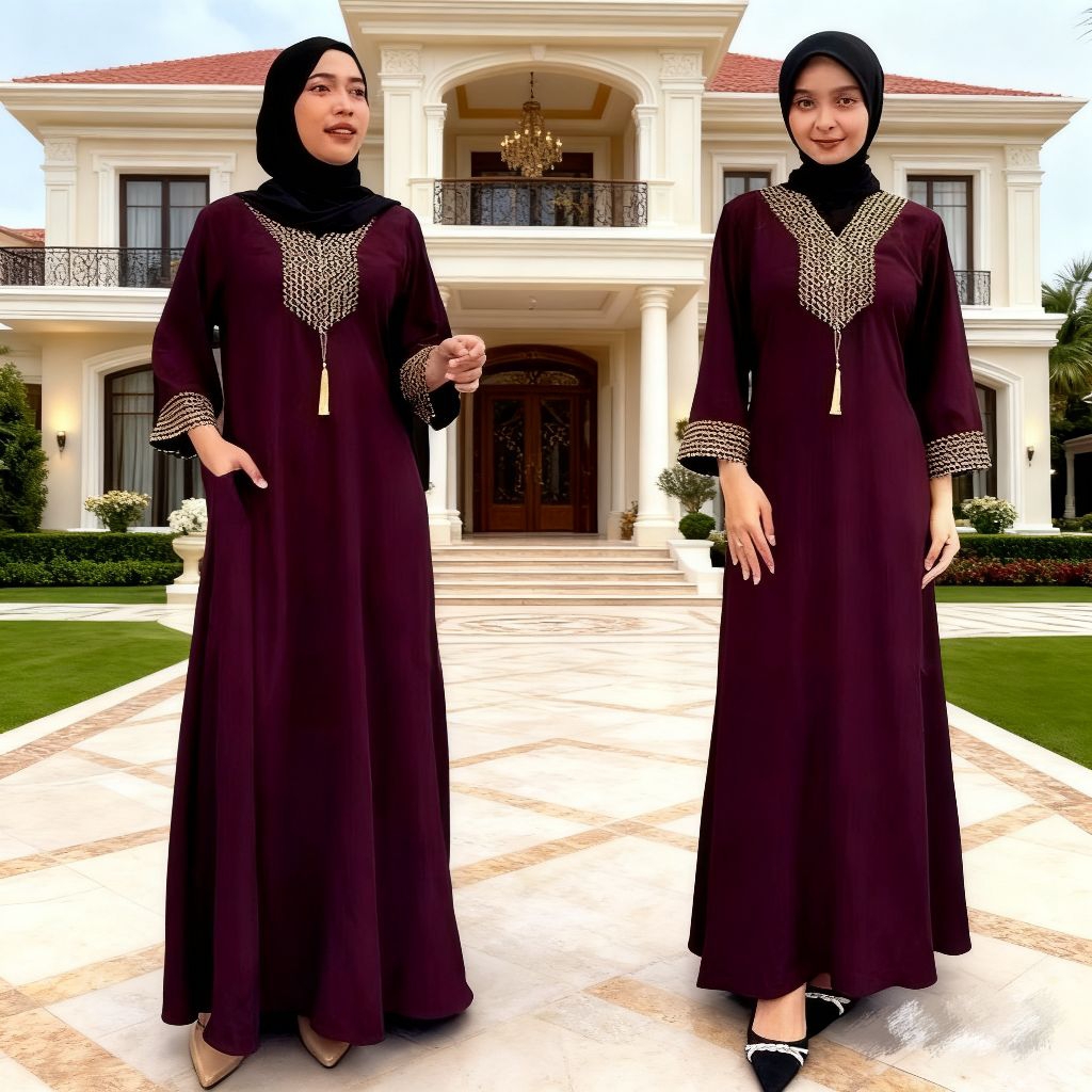 Abaya Turkey renda sultan/Abaya cocok untuk acara idulfitri