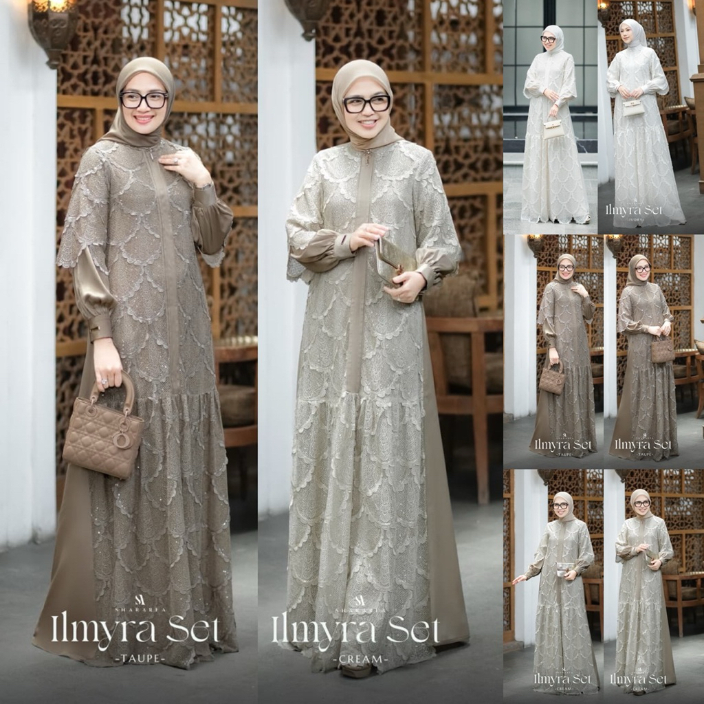 Ilmyra Set by Shararea | Dress Set Scarf