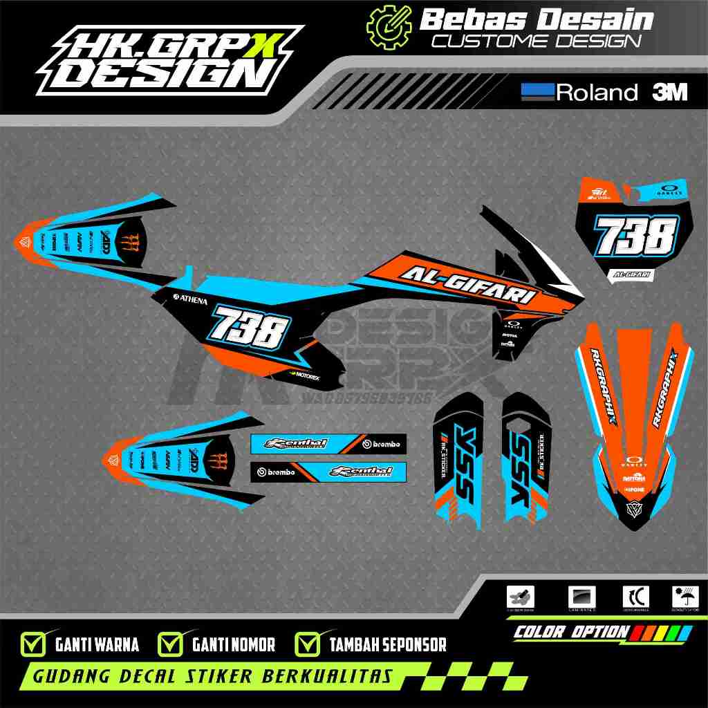 DECAL STIKER KTM 85 2020 - KTM 250 2017 - KTM 250 2020-2022 - KTM 85 2014-2016 - PREMIUM FULLBODY CU