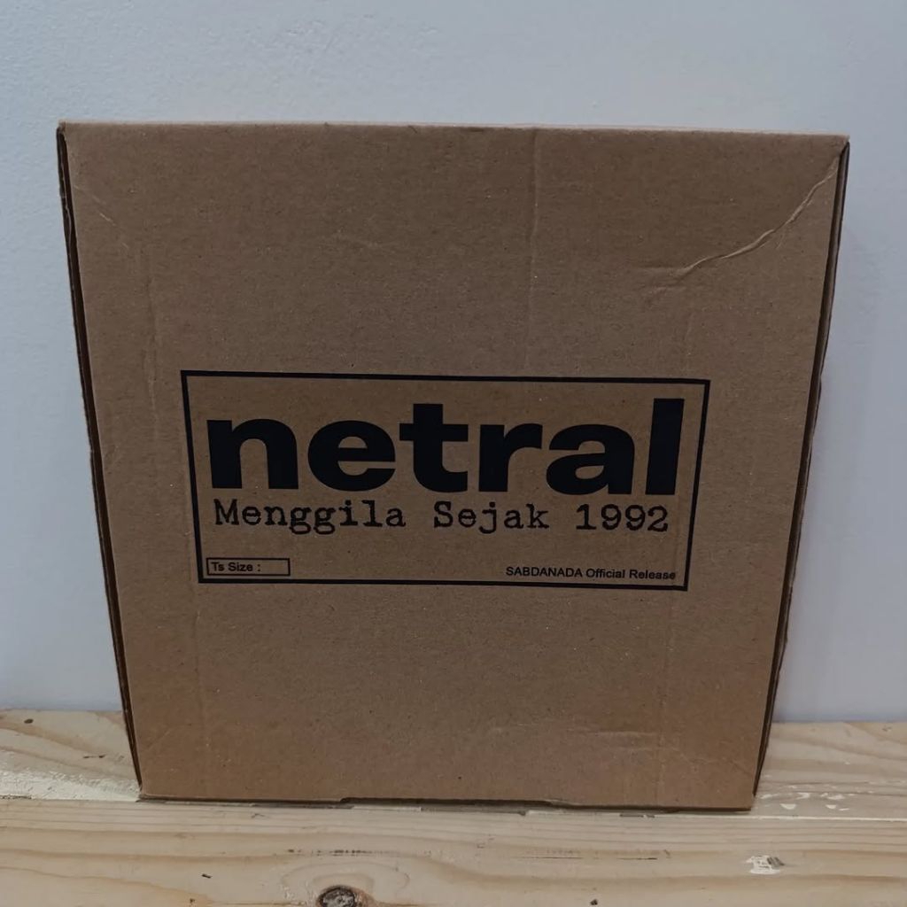 Boxset Kaset + CD NETRAL / NTRL - Pre-Recorded Demo 1992 (Includes Kaset Pita, CD, T-shirt & Sticker