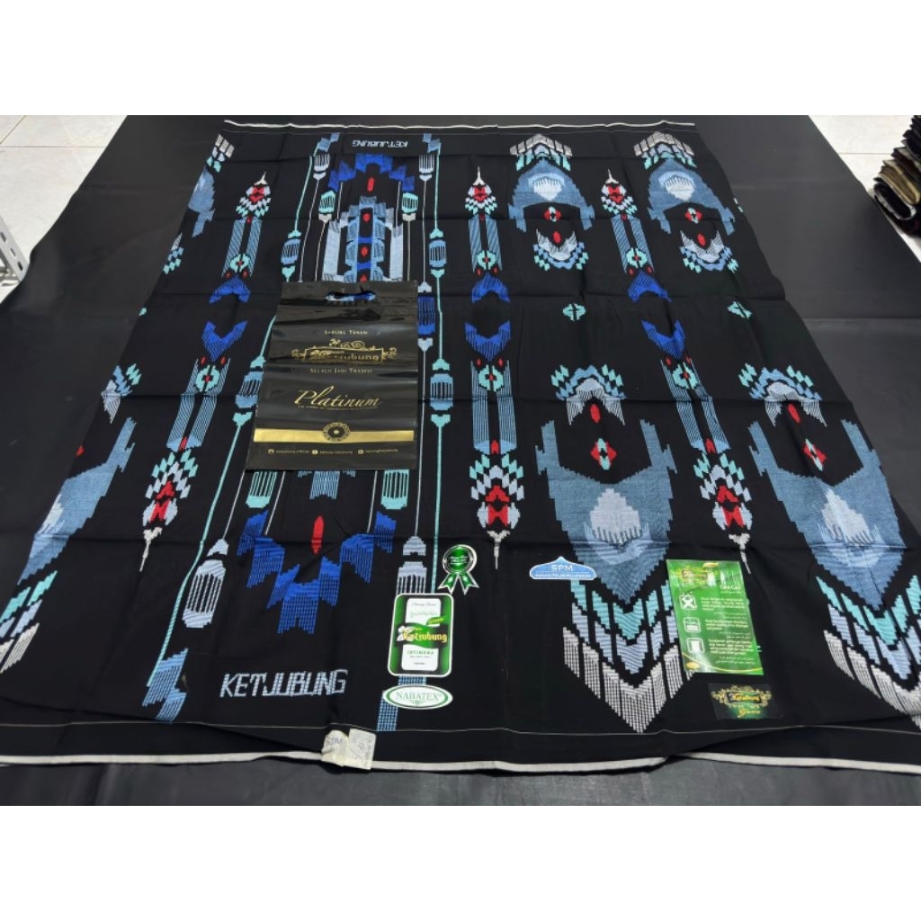 Sarung KETJUBUNG Green Mercerized Motif SPM SCP Grade B