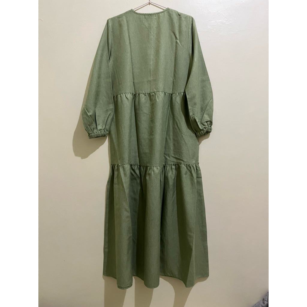 [NETT LGSG CO] Preloved Kienka Jyo midi dress Matcha size M