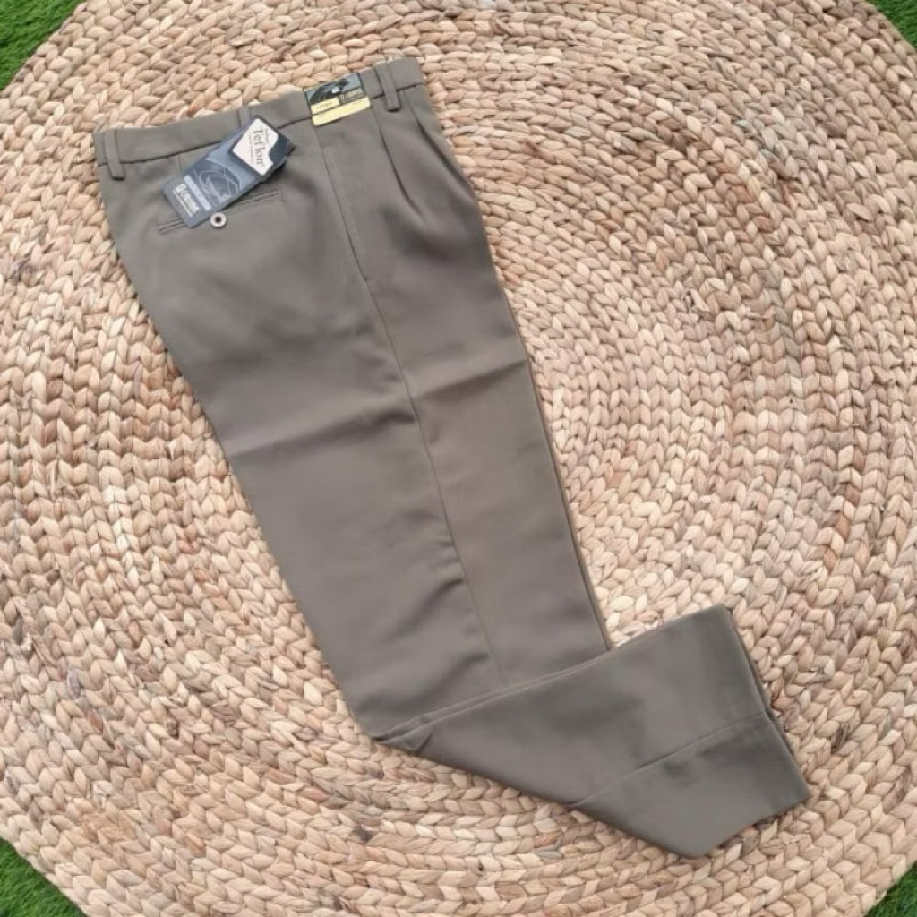 CELANA KAIN PRIA STANDAR FORMAL KERJA HITAM DAN WARNA UKURAN 27 - 44 - CELANA KERJA PRIA HITAM FORMA