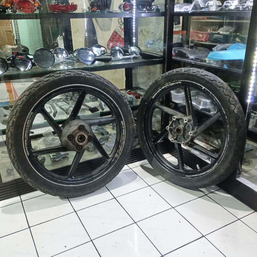 Velg Racing Roda Set Depan Belakang Honda Tiger 2000 Megaparo Primus Megapro Lama Tiger Revo Origina