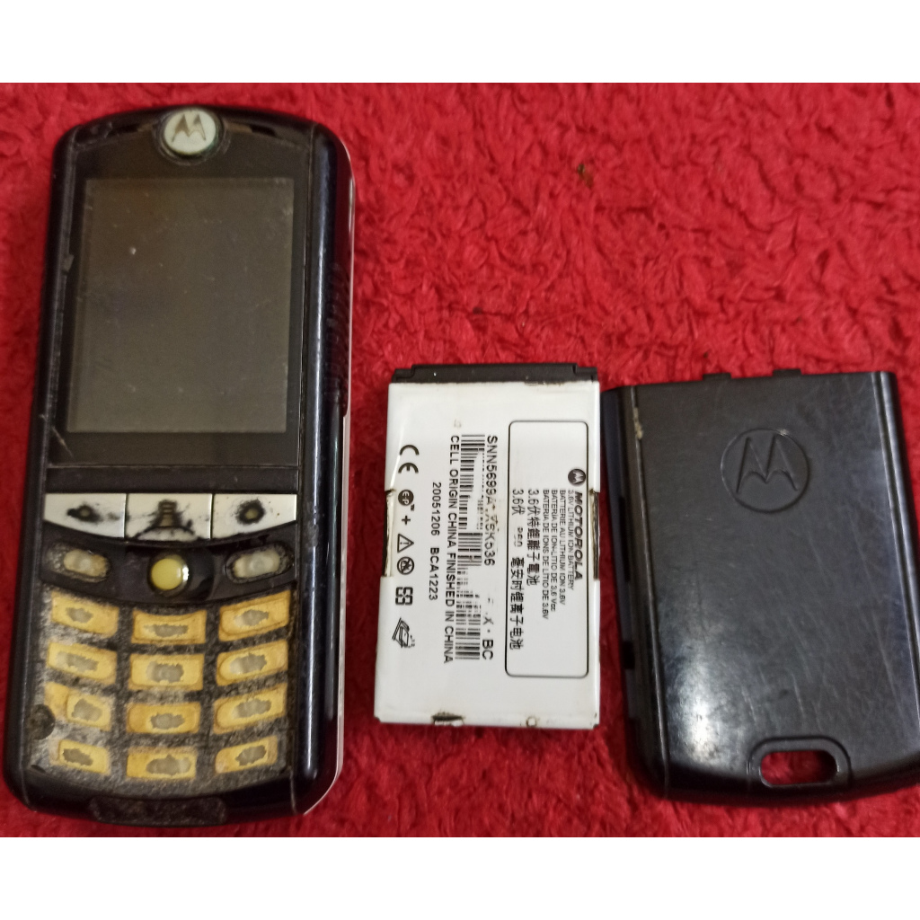 Handphone Jadul Motorola E398 - Untest - Apa adanya - Wajib Baca Deskripsi