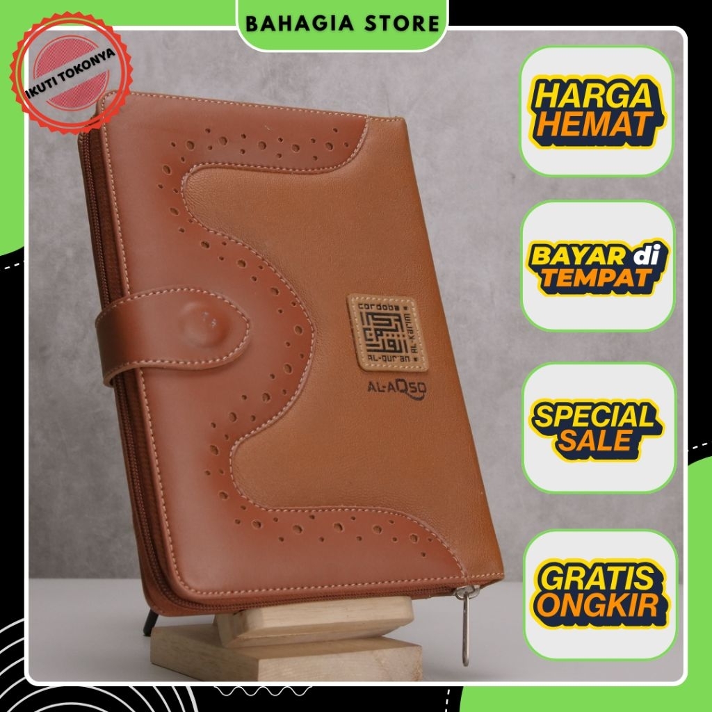 ALQURAN TAFSIR RINGKAS AL-AQSO JAKET KULIT | UKURAN A5 (sedang)