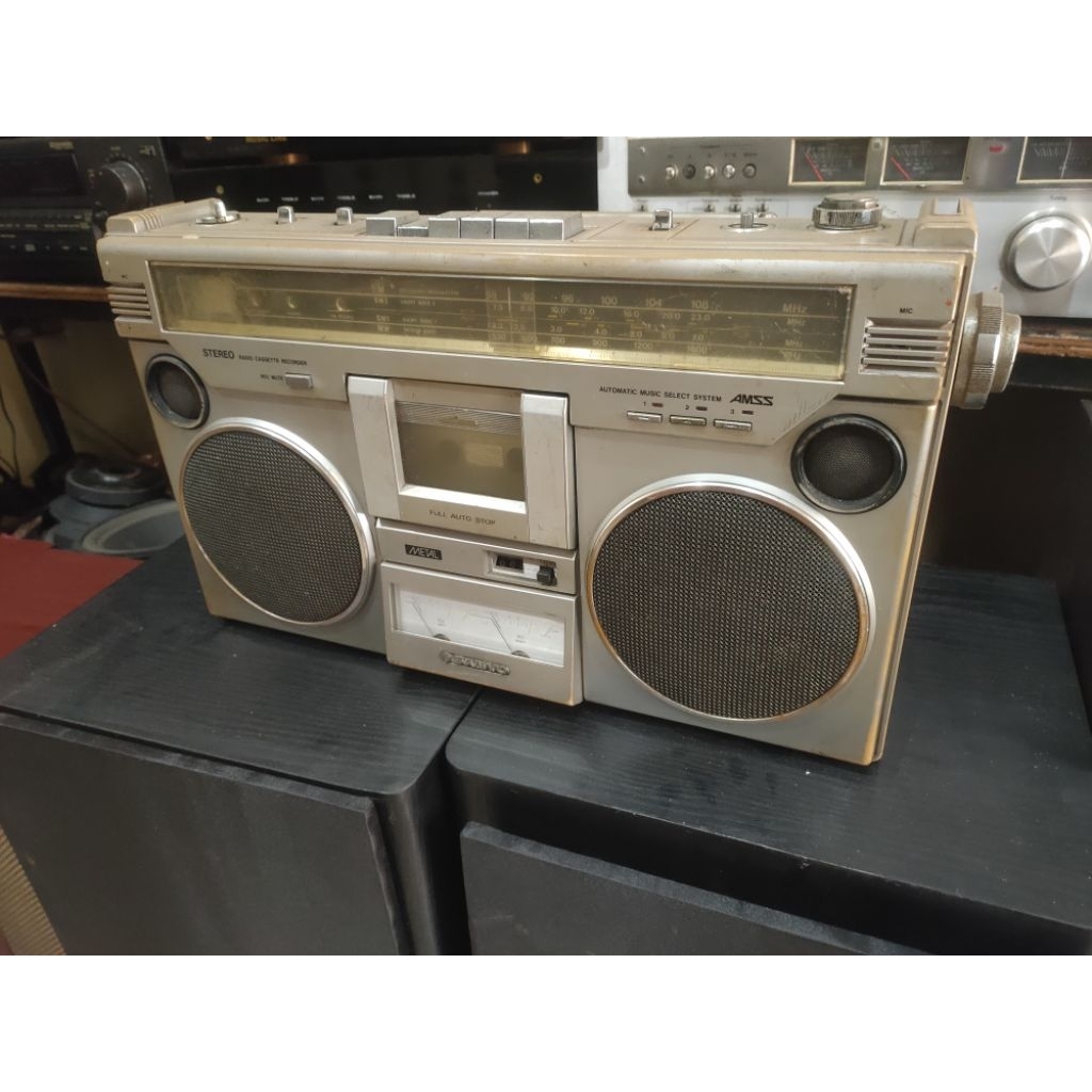 radio tape bumbox sanyo