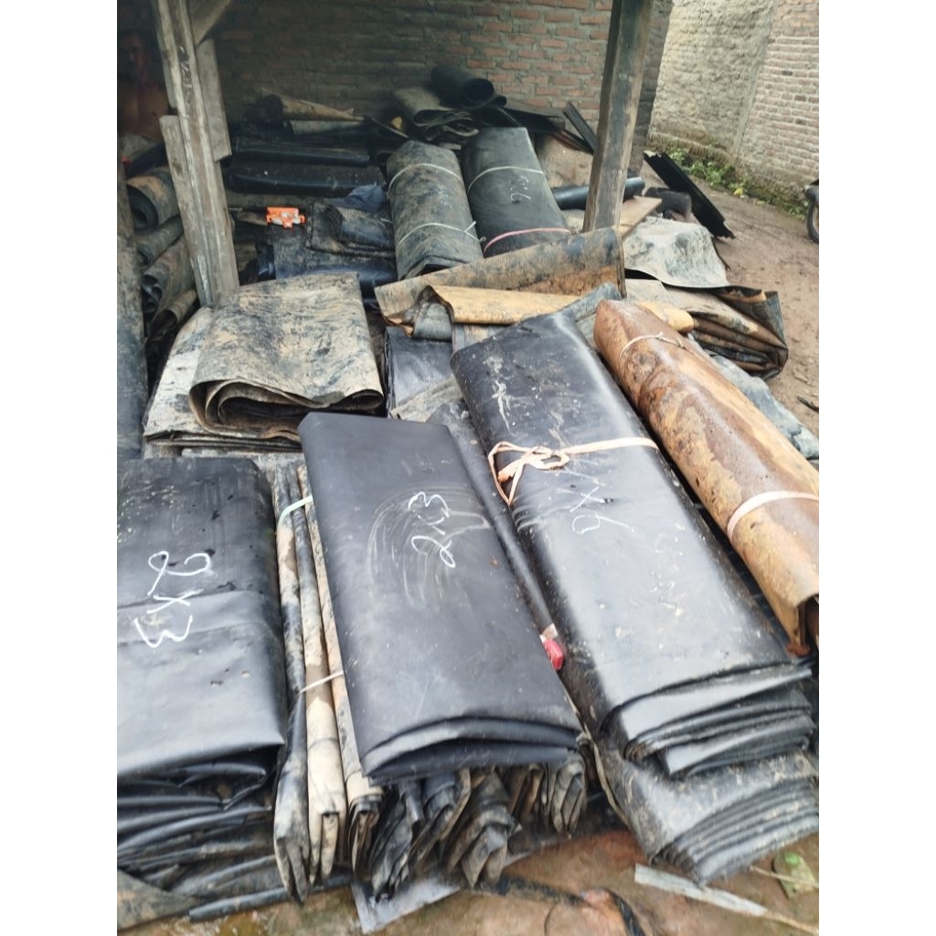 KARPET TAMBAK/TERPAL HDPE LEBAR 3 METER BEKAS PAKAI