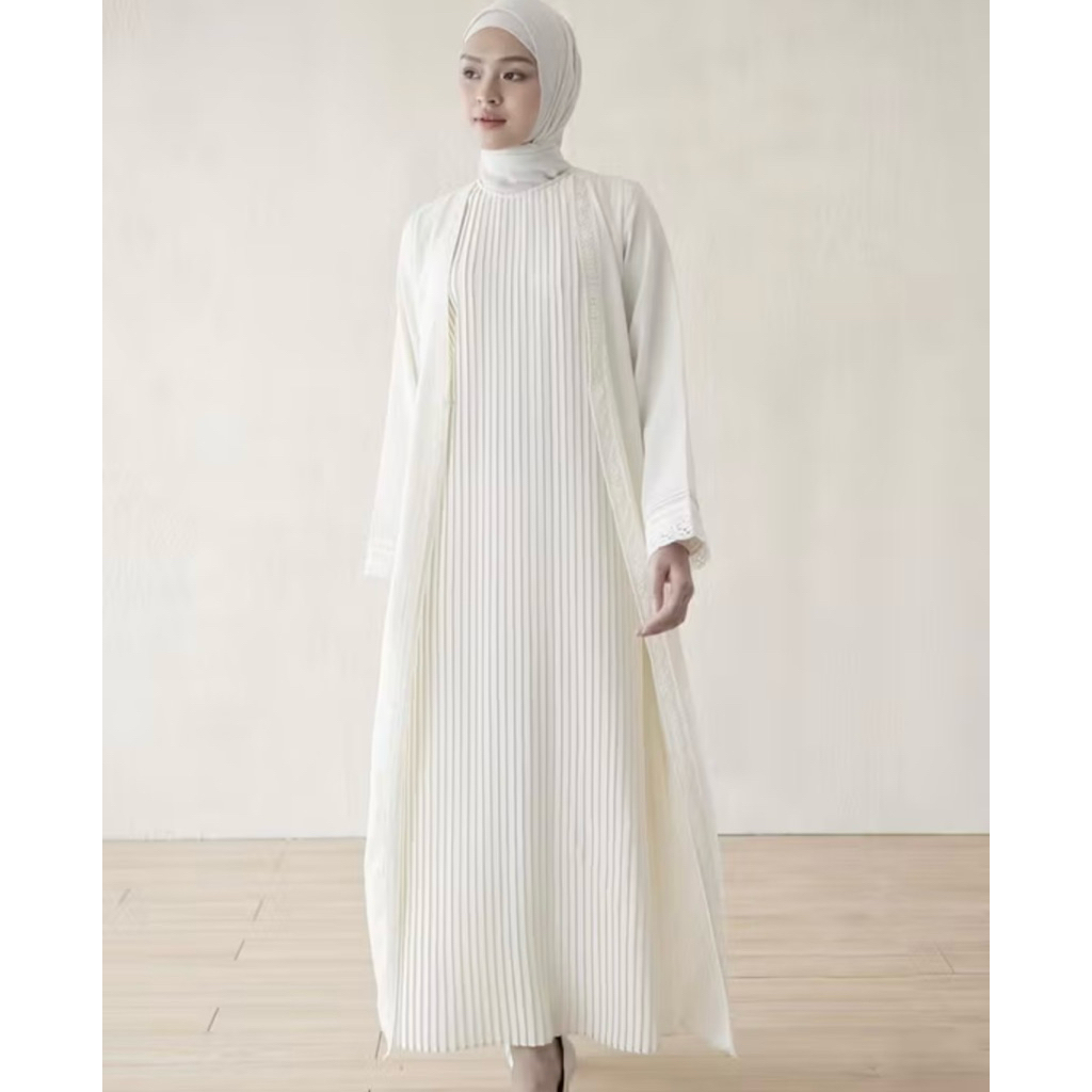 Aska Label - Pleats Gamis Broken White