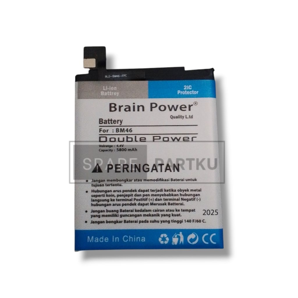 Baterai Batre Battery double power Xiaomi redmi Note 3 Note 3 Pro Bm46 Batre Ori double power