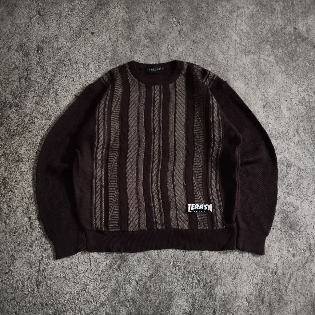 vintage GABICCI ITALIANO geometric pattern knitwear