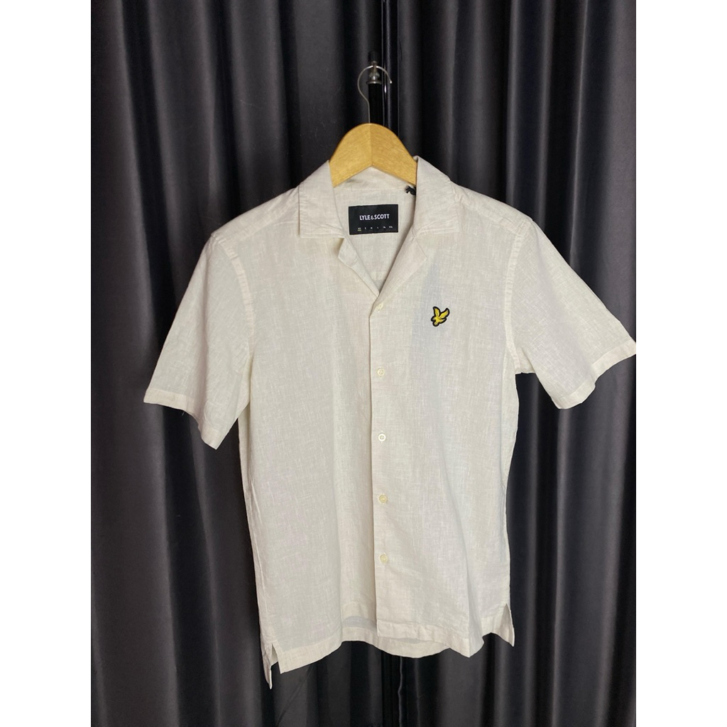 Kemeja Linen Blend Oxford Lyle And Scott