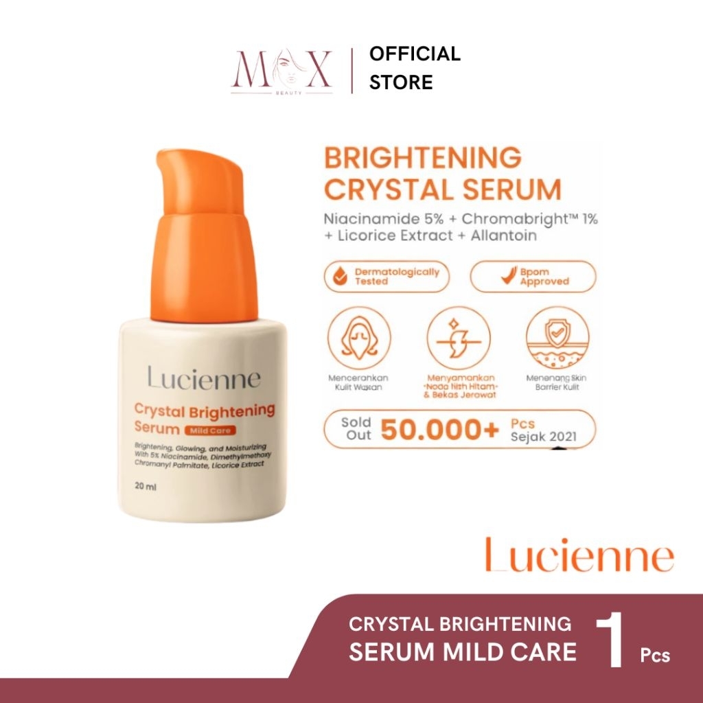 LUCIENNE - Crystal Brightening Serum | Serum Pencerah Wajah Whitening