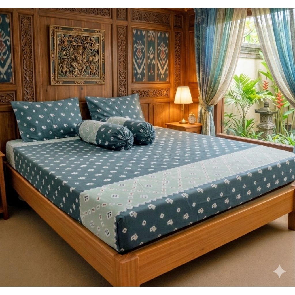 Sprei Motif Batik Jumputan T30 160/180/200x200