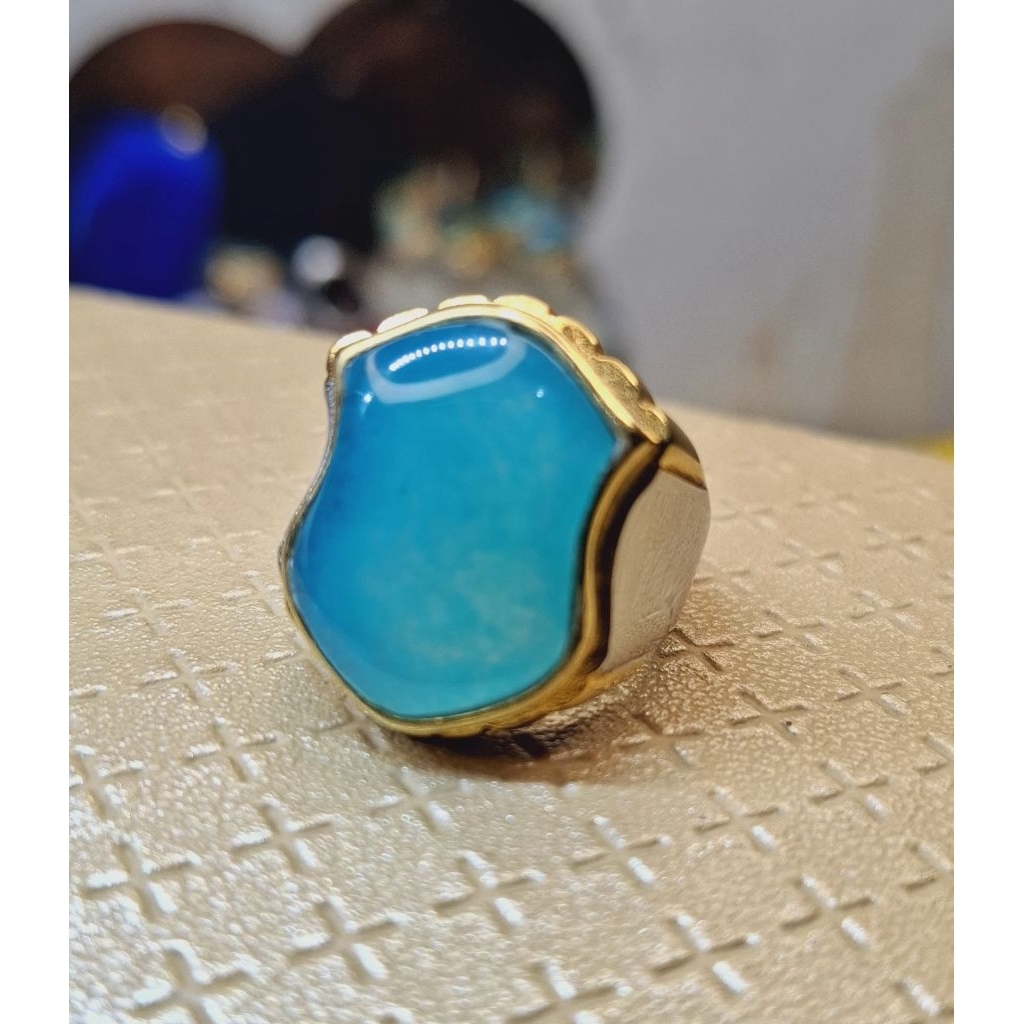 Cincin Batu Bacan Palamea Terompah Original