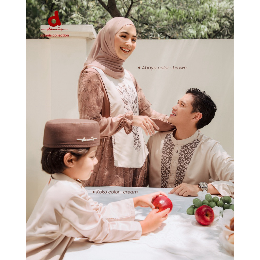 sale 20% / abaya dan koko d’reyna dannis / sarimbit terbaru dannis  / abaya dan koko dewasa / baju n