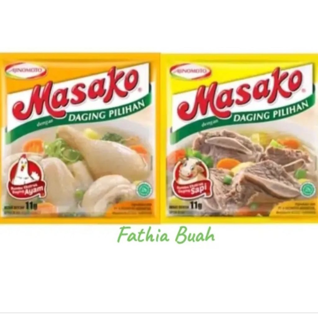 Masako Renceng  Kaldu Sapi/Ayam 1 Karton