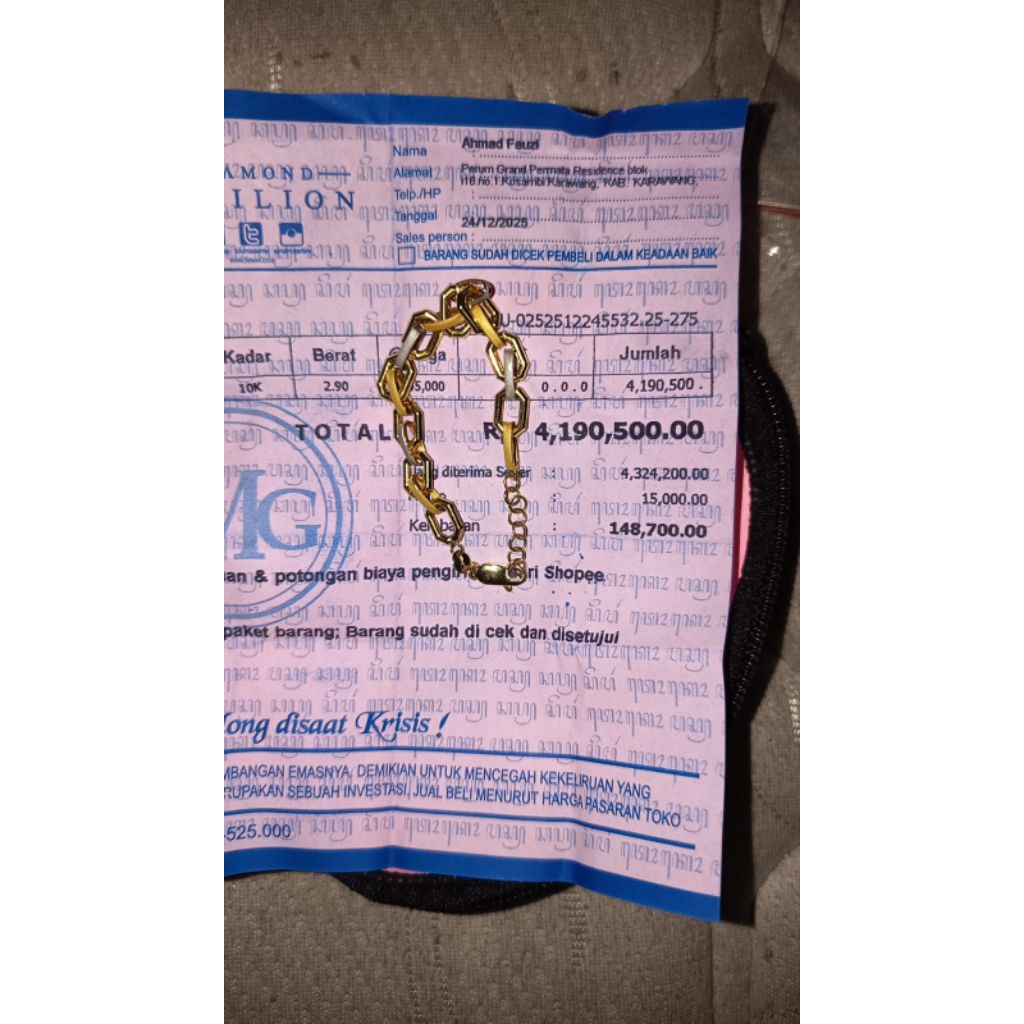 Gelang Emas Semar Nusantara