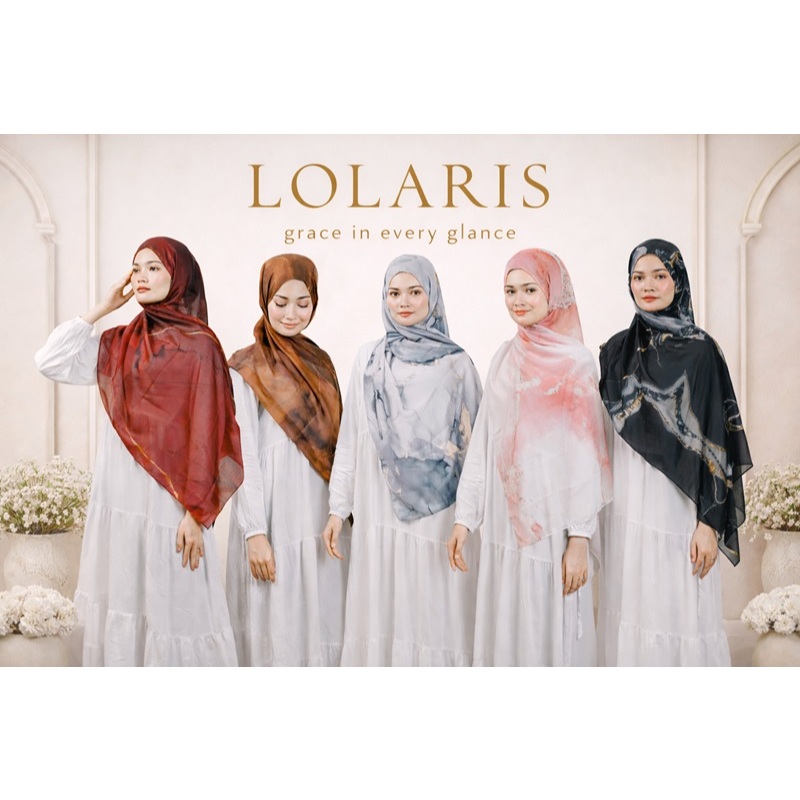 Lolaris - Pashmina Marble Signature Collection || Pashmina Arabian Voal Ultra Soft Printing