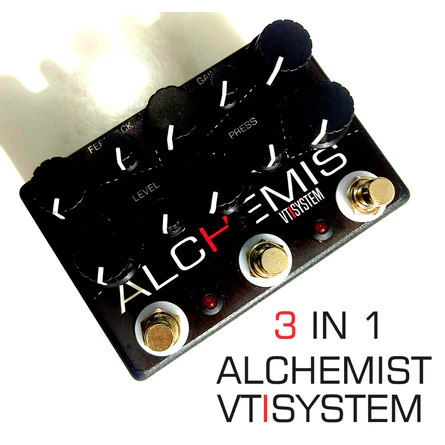 Efek gitar alchemis 3 in 1 distorsi delay overdrive